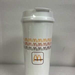 ✅NEW McDonald’s Golden Arches Retro Package Design Thermal Cup Tumbler 16oz.